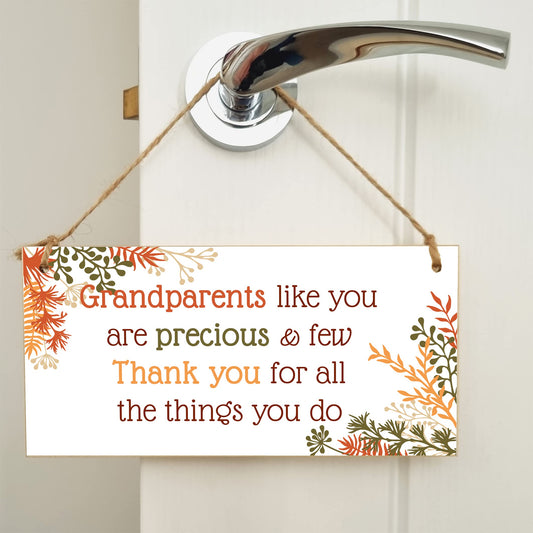 The Plum Penguin Handmade Wooden Hanging Wall Plaque Grandparents Like You Precious Few Thank You Decorative Gift Grandparents
