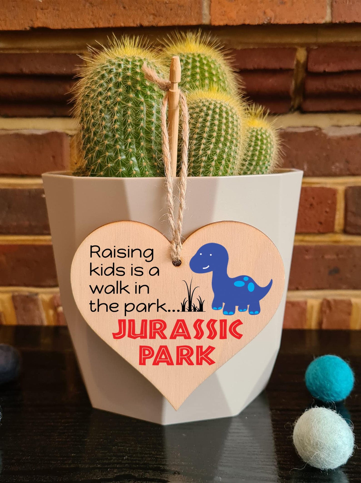 Handmade Wooden Hanging Heart Plaque Gift for Mum Funny Gift about Motherhood