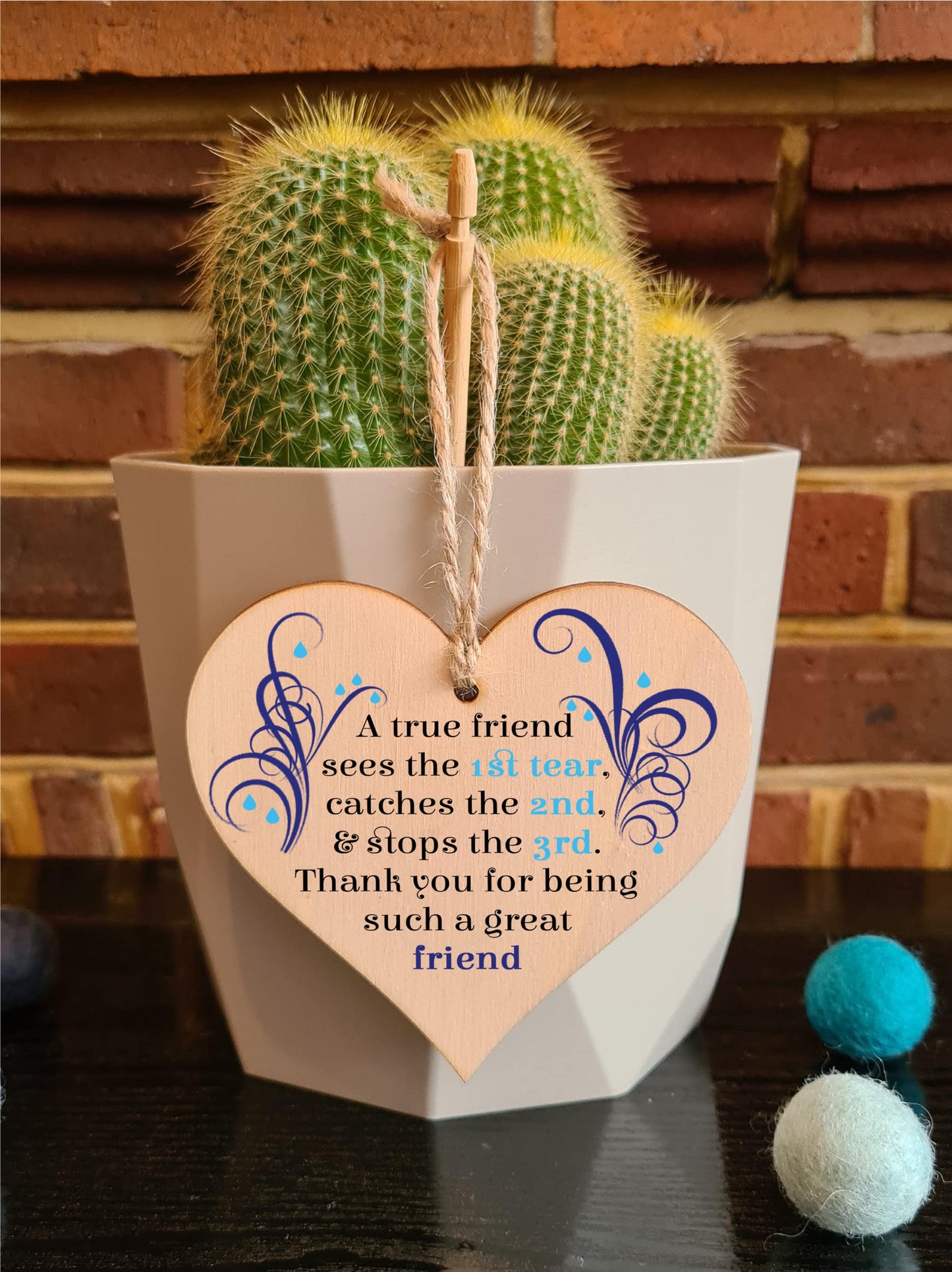 The Plum Penguin Embracing Bonds Unique Friendship Heart Plaque Collection