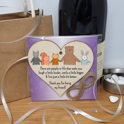 The Plum Penguin Embracing Bonds Unique Friendship Heart Plaque Collection
