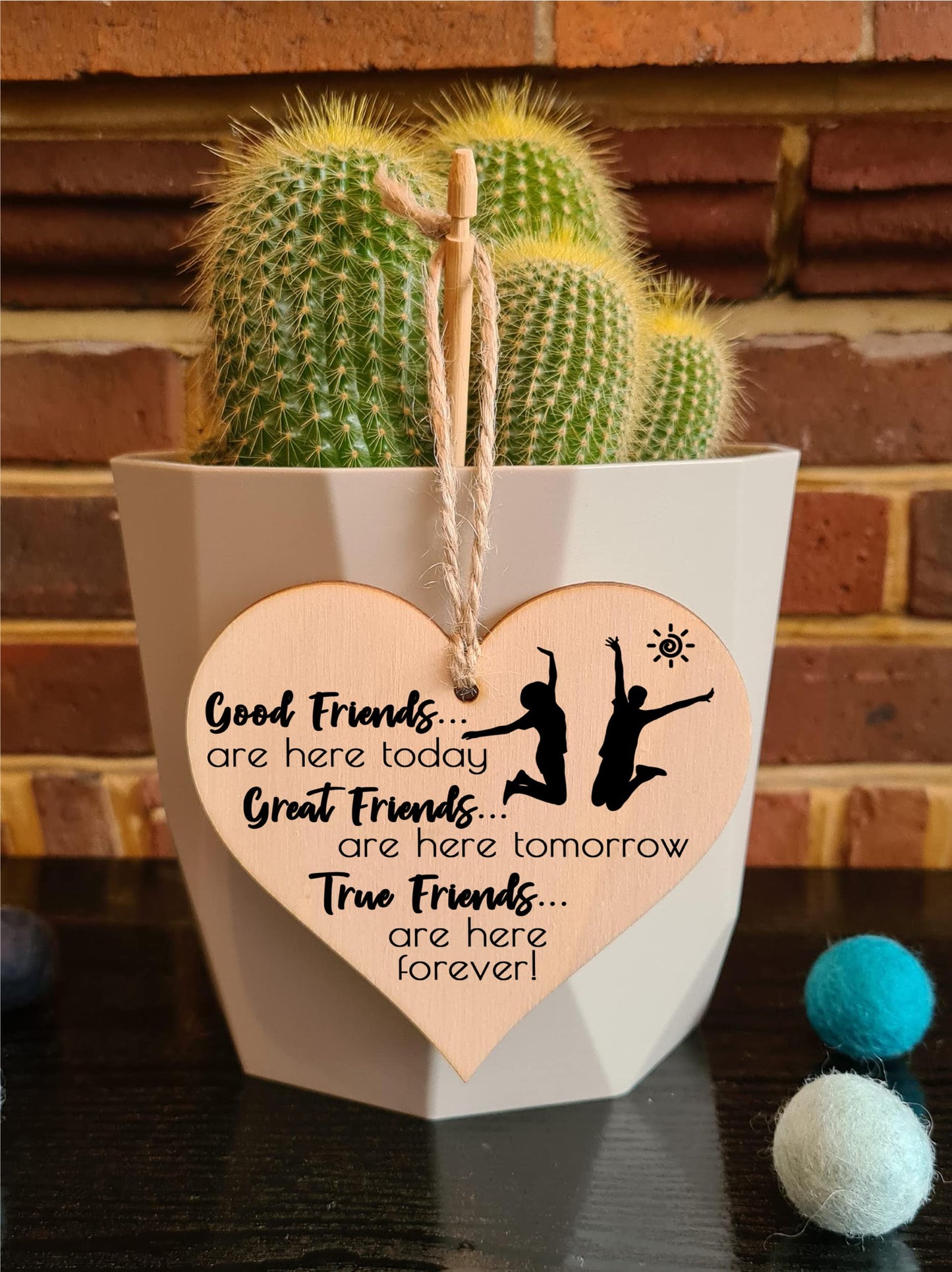 The Plum Penguin Bond of Hearts Unique Friendship-Themed Plaque Trio