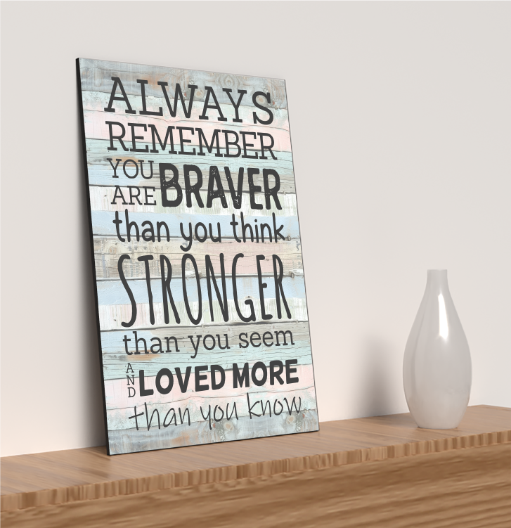 Motivational Wall Art Sign Plaque Inspire Every Day Vibrant Print A4 Wooden Home Decor Uplifting Decoration