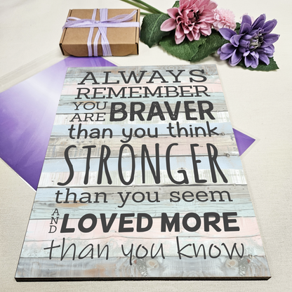 Motivational Wall Art Sign Plaque Inspire Every Day Vibrant Print A4 Wooden Home Decor Uplifting Decoration