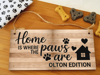 Dog Lover's Hanging Wooden Sign – Handmade Rustic Decor for Olton Homes